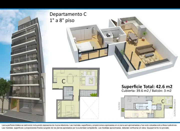 Departamento de 1 dormitorio en Palermo Soho, foto 1