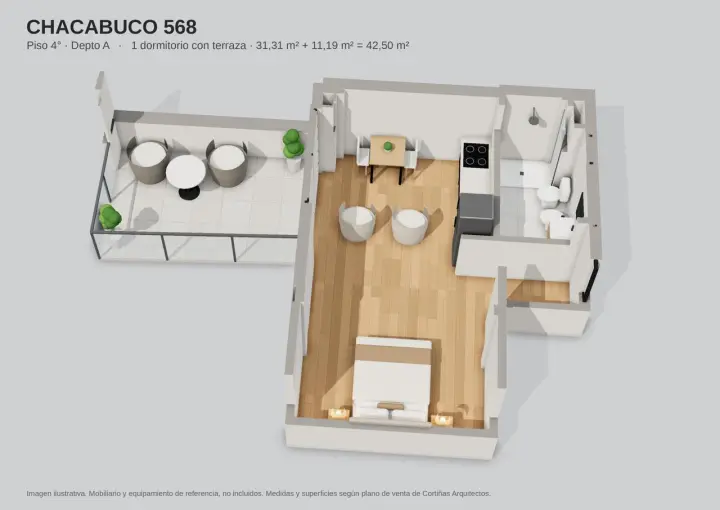 Departamento de 1 dormitorio en San Telmo, foto 1