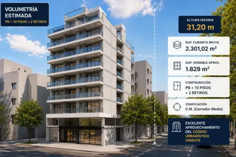 Lote de 268 m² en Villa Luro