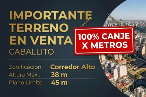 Lote en Caballito