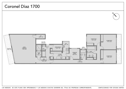 Departamento de 3 dormitorios en Recoleta