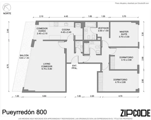 Departamento de 3 dormitorios en Balvanera