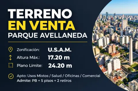 Lote de 93 m² en Parque Avellaneda